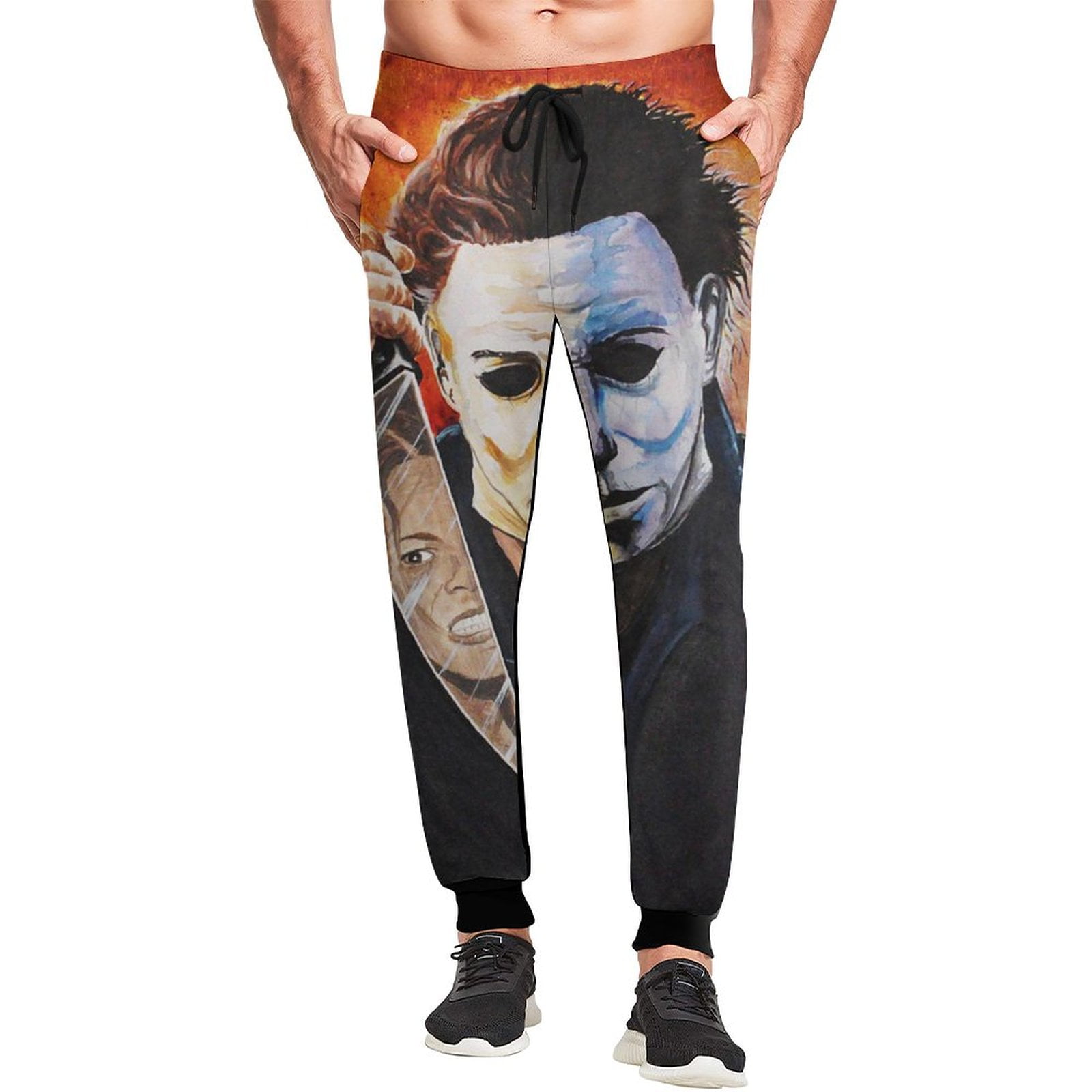 Michael Myers Halloween Mens Sweatpants Casual Jogger Pants Elastic Waistband Drawstring