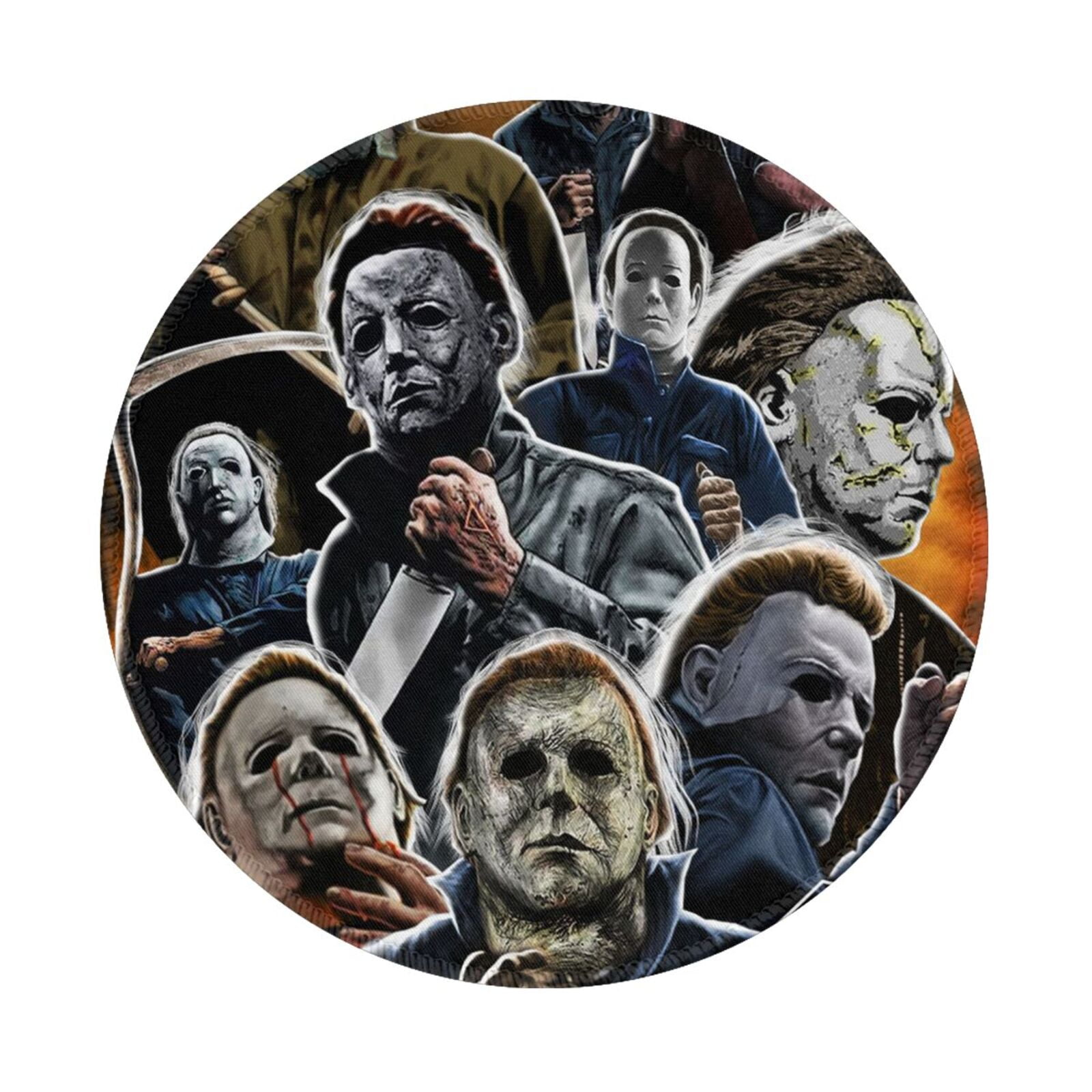 Cool Blue Eye Iris Round Mouse Pad - Non-Slip Rubber Base Computer Mat