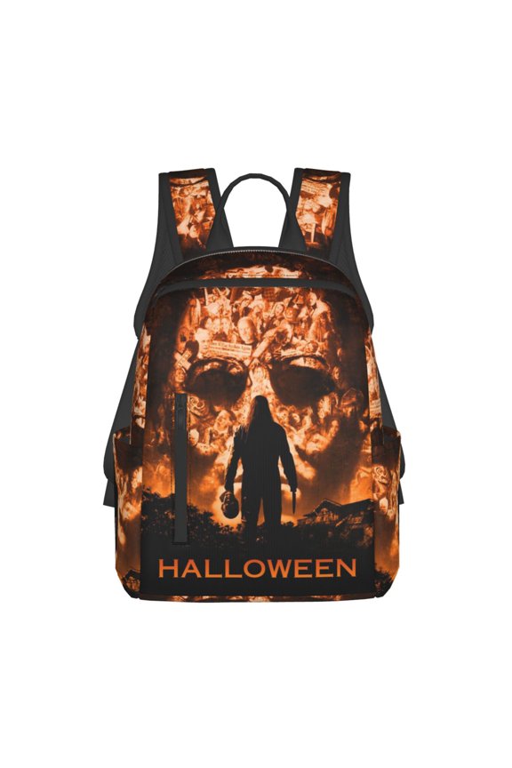 Michael Myers Halloween Shoulder Bag Rucksack Casual Lightweight Backpack Simple Printed Daypack