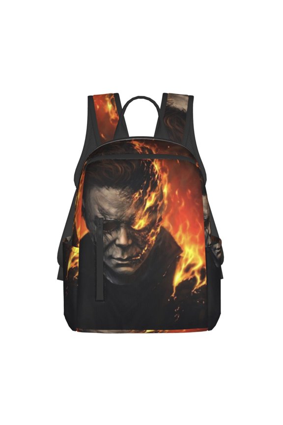 Michael Myers Halloween Shoulder Bag Rucksack Casual Lightweight Backpack Simple Printed Daypack