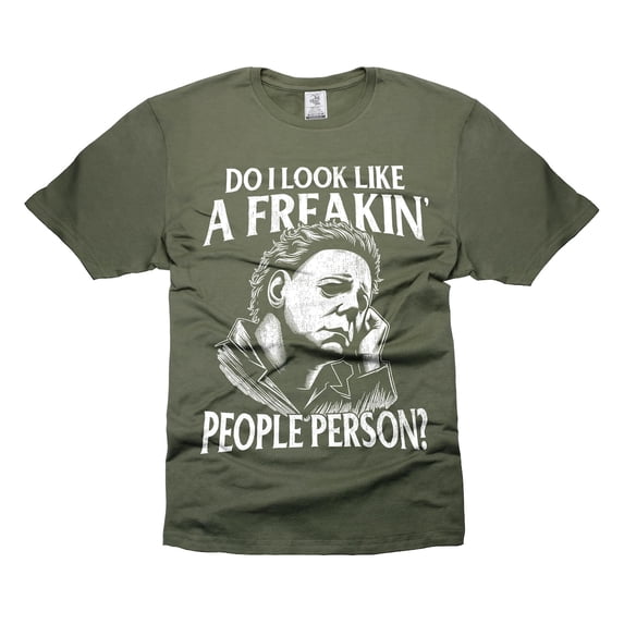 Michael Myers Halloween T-Shirt: Funny Horror Movie Tee,Military Green Color,Size 3XL