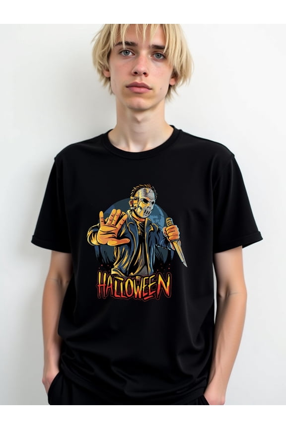 Michael Myers Halloween T-Shirt mens t-shirt black graphic graphic tees Daytime and weekend wear Funny Unisex Shirt Short Sleeve tshirts