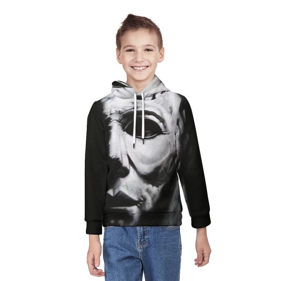 Michael Myers Halloween Unisex Sweater Boys Girls Sweatshirt 3D Printed Pullover Hoodies Casual Hooded Sweatshirt Jacket L
