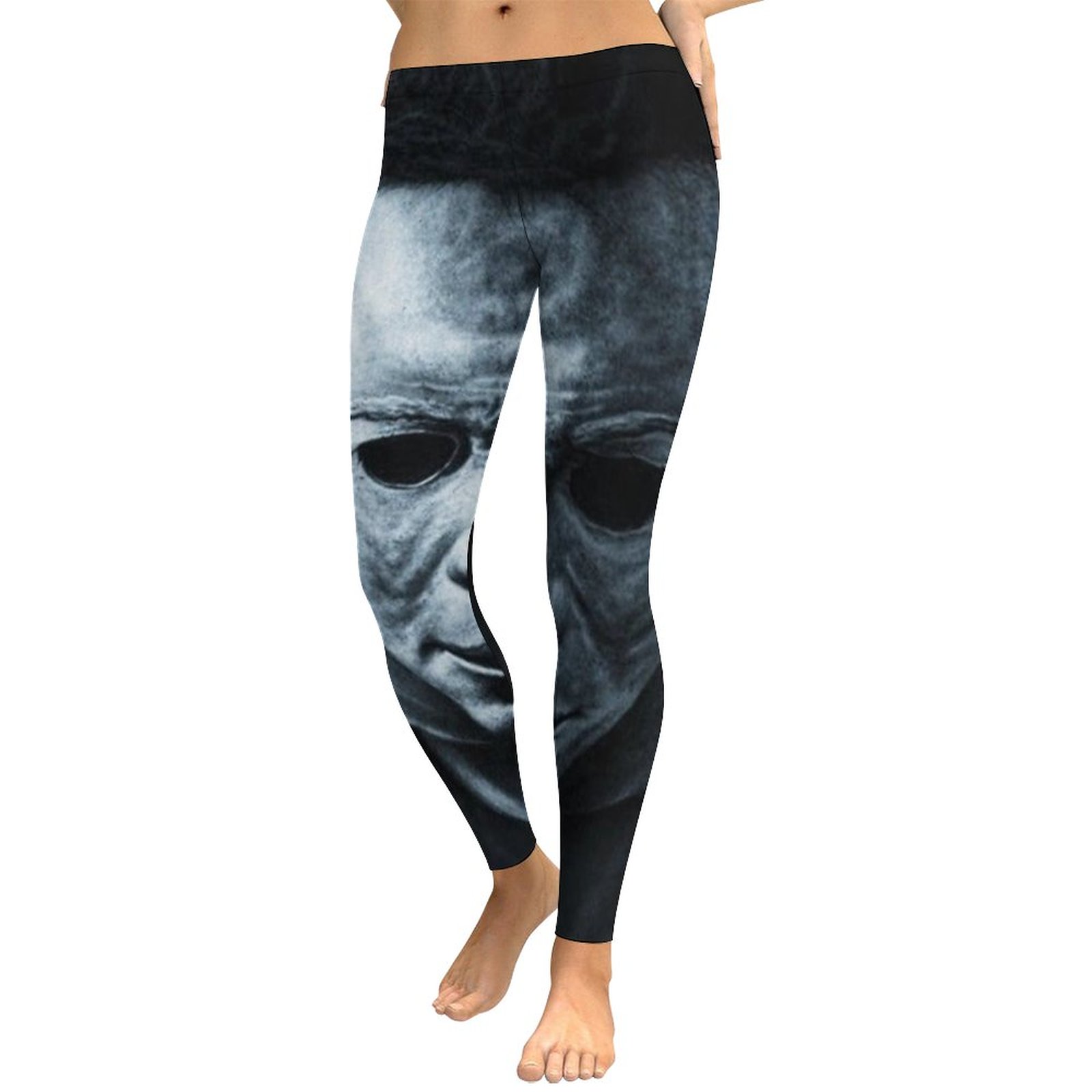 Michael Myers Halloween Womens Athletic Leggings Soft High Waist Yoga