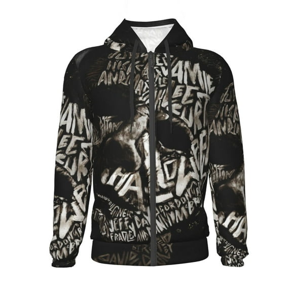 Michael Myers Halloween Youth Hoodies Teenage Zipper Sweatshirt Winter Jackets 3D Printing Coats Activewear For Kids Medium