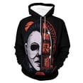 thumbnail image 1 of Michael Myers Hoodies for Men Women 3D Print Pullover Novelty Hooded Sweatshirt Hoodies with Big Pockets L, 1 of 8