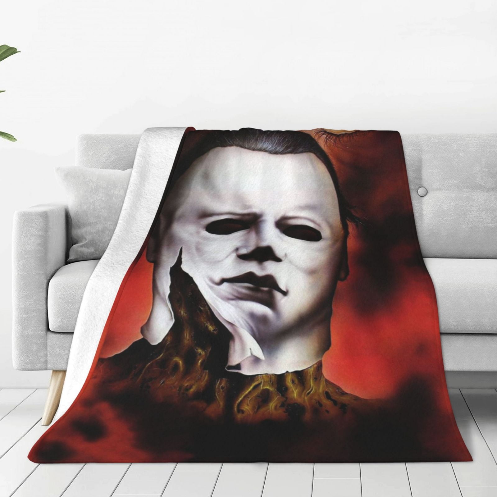 Dorsogna Michael Myers Fleece Throw Blanket - Soft Plush Flannel Blanket 80x60 Inches For Couch & Bed - View #6