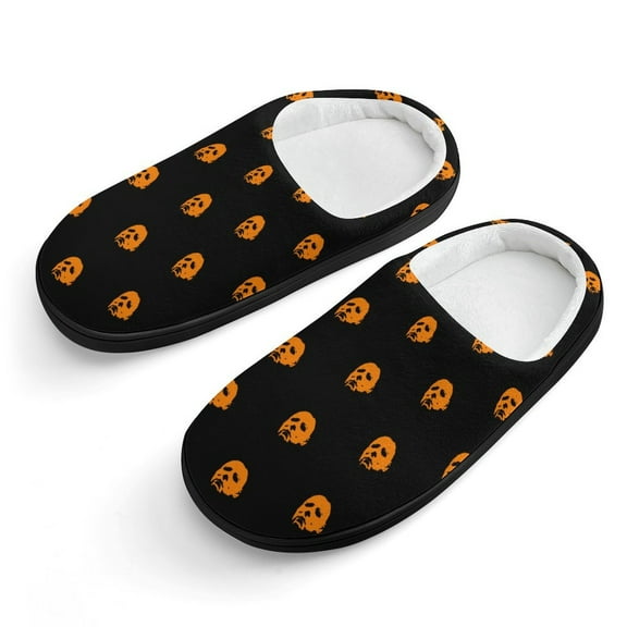 Michael Myers Horror Halloween Cotton Slippers For Kids Winter Warm Soft Plush Slippers with Rubber Sole Non-Slip Indoor Outdoor Slip on Shoes For Teen Boys Girls Children
