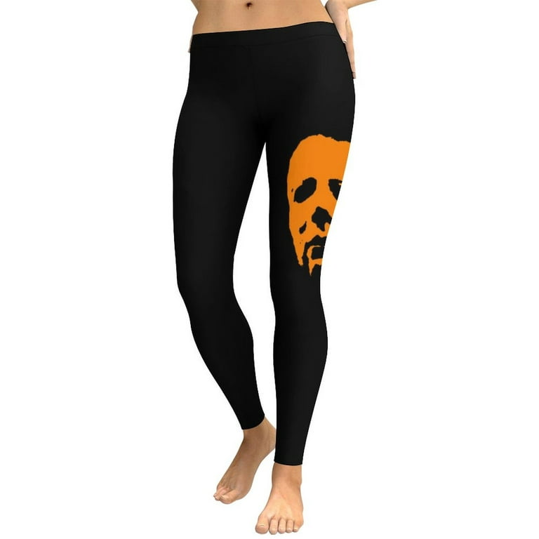 Michael Myers Horror Halloween Women's Yoga Pants High Waisted Tummy  Control Non See-Through Running Workout Leggings Athletic Pant