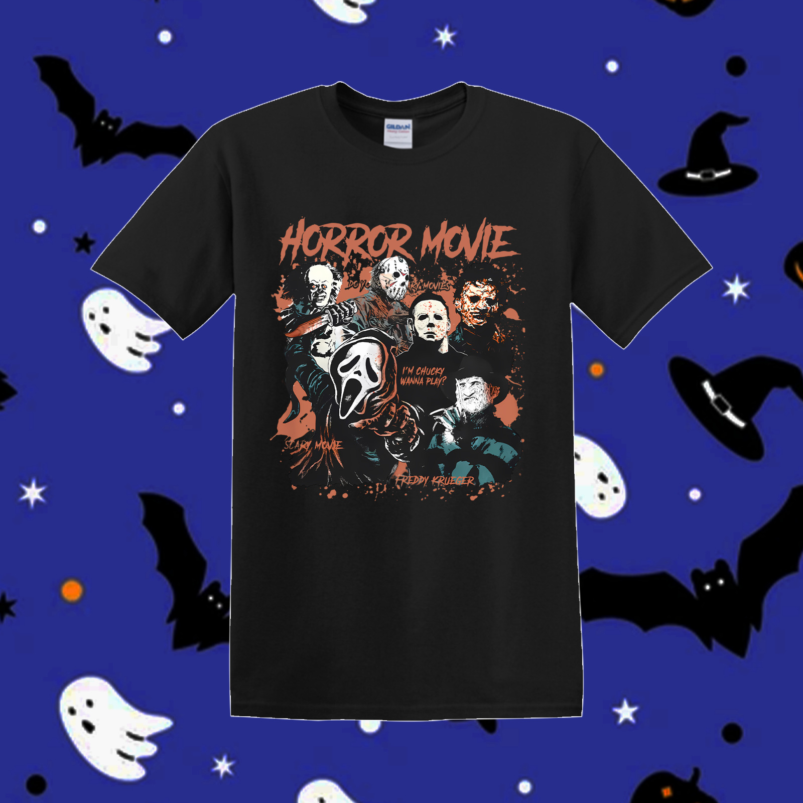 Michael Myers, Jason, Ghosts & Iconic characters TShirt Halloween