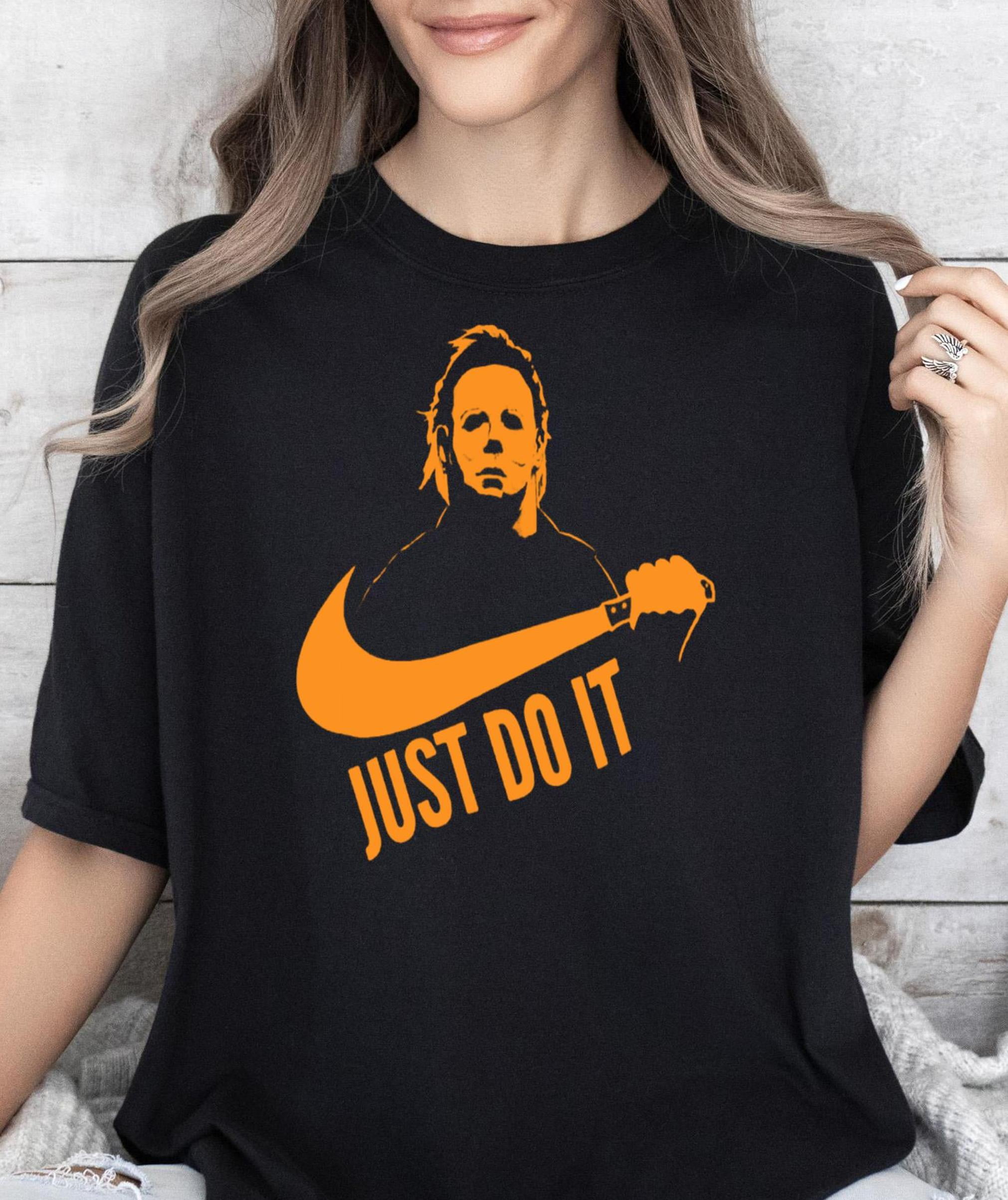 michael myers just do it t shirt