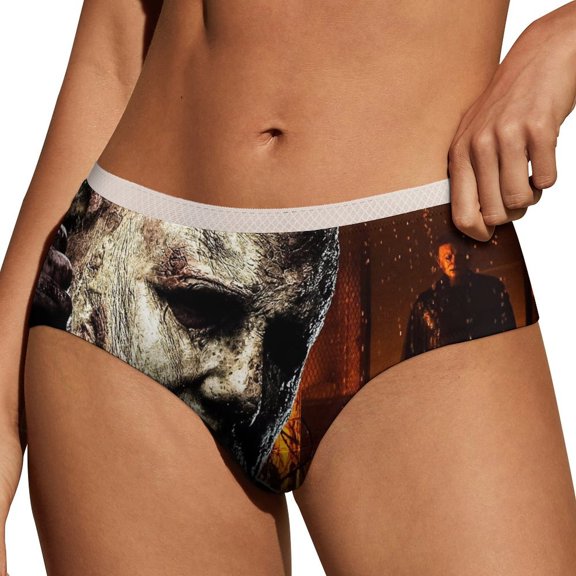 Michael Myers Kills Women's Brief Sexy Breathable Elastic Bikini Hipster Panties Lady Lace Underwear