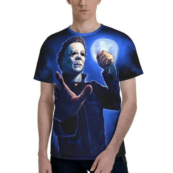 Michael Myers Men's T Shirt Summer Casual Fashion Unisex Short Sleeve Graphic Crew Neck Tees Tops