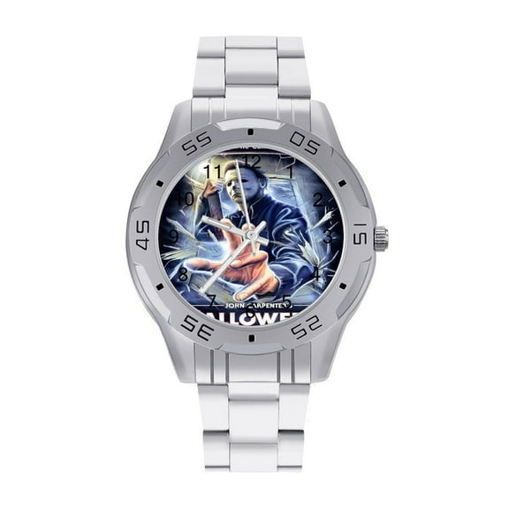 Michael Myers Mens Stainless Steel Watch Classic Work Business Casual Watch with Roman Numeral