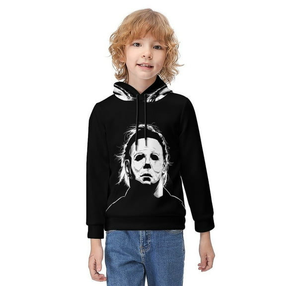 Michael Myers Movie Kid's Hoodies Sweatshirt Novelty Fashion Hooded Hoody Daily Pullover With Pocket For Boys Girls Teen Clothing