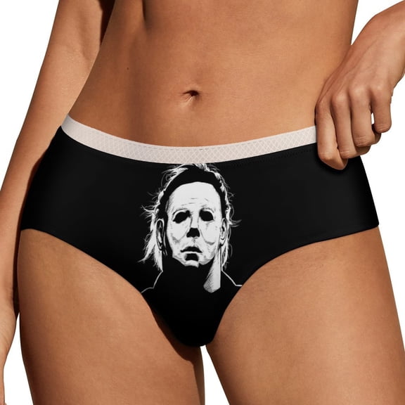 Michael Myers Movie Women's Brief Sexy Breathable Elastic Bikini Hipster Panties Lady Lace Underwear
