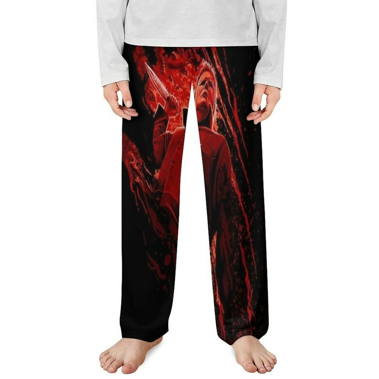 Michael Myers Pajama Pants Long Sleep Pant Pajama Bottoms Drawstring Waist with Pockets