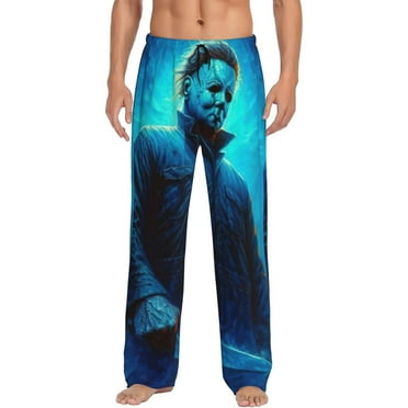Michael Myers Pajama Pants for Men, Super Soft All over Print Lounge Pants Sleepwear Bottom with Pockets Drawstring