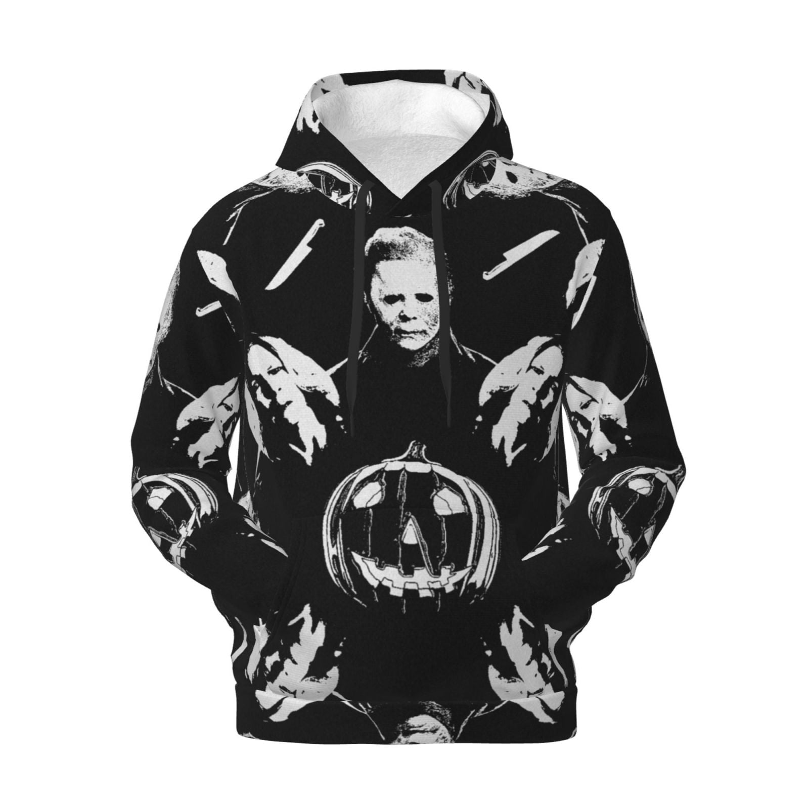 Michael Myers Pattern Men's Sweatshirt Hoodies Soft Plush Fleece ...
