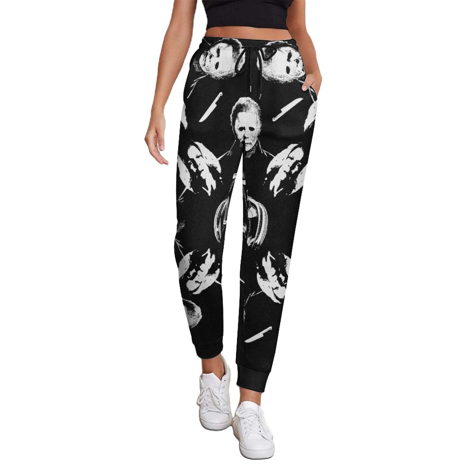 Michael Myers Pattern Womens Sweatpants Joggers Pants Trousers 3D ...