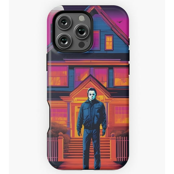 Michael Myers Retrowave Horror GA3994 Phone Case for iPhone 11 to 17 Pro Max