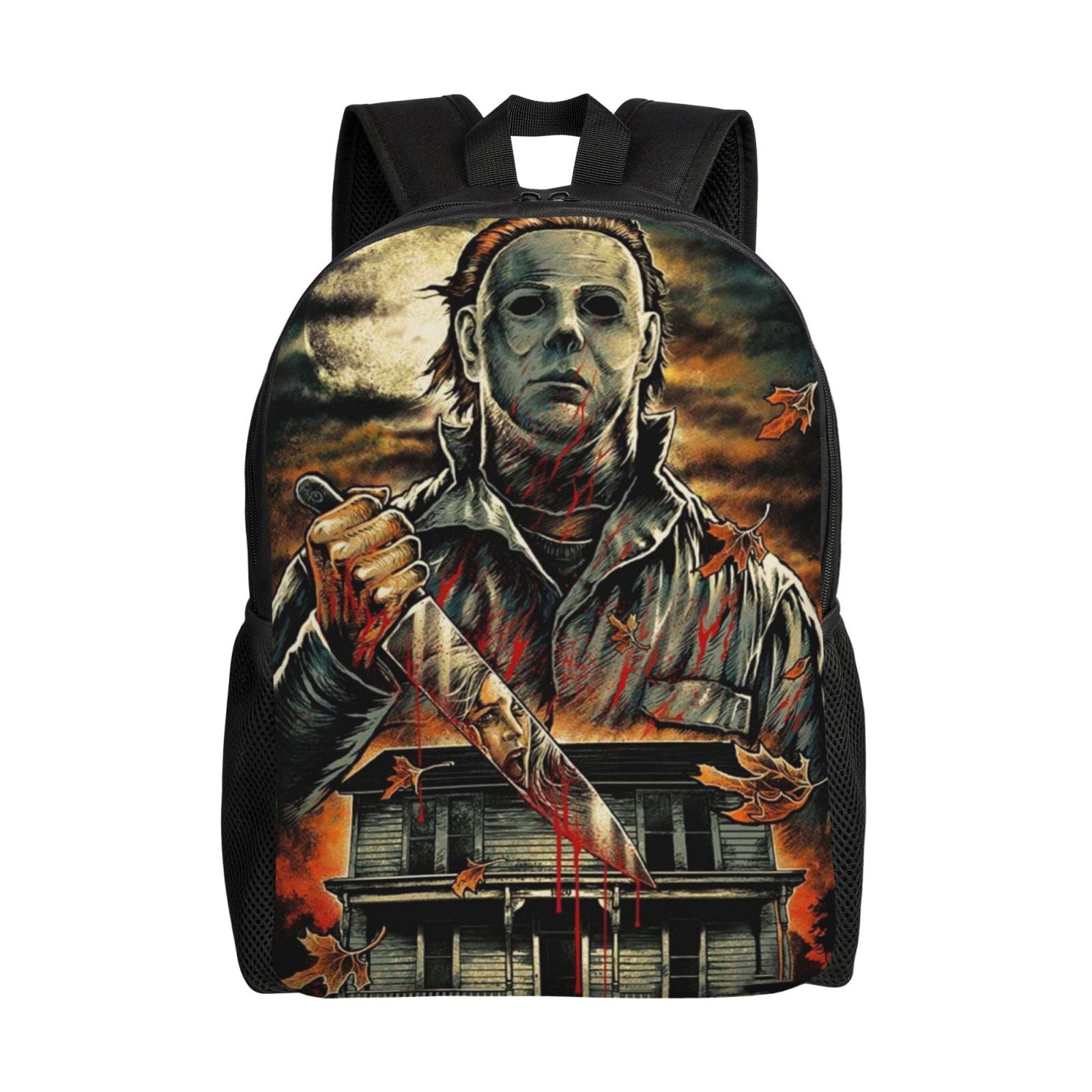 Michael Myers Unisex Backpack Laptop School Bag College Student Satchel Lightweight Basic