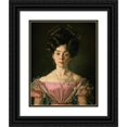 thumbnail image 1 of Michael Neder 15x18 Black Ornate Wood Framed Double Matted Museum Art Print Titled - Young Lady (1829), 1 of 5