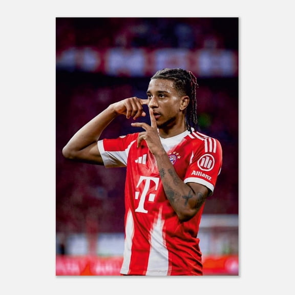 Michael Olise Poster, Bayern Munich Wall Art, Football Player Print, Soccer Fan Decor, Sports Room Aesthetic, Football Gift , Poster Print Only