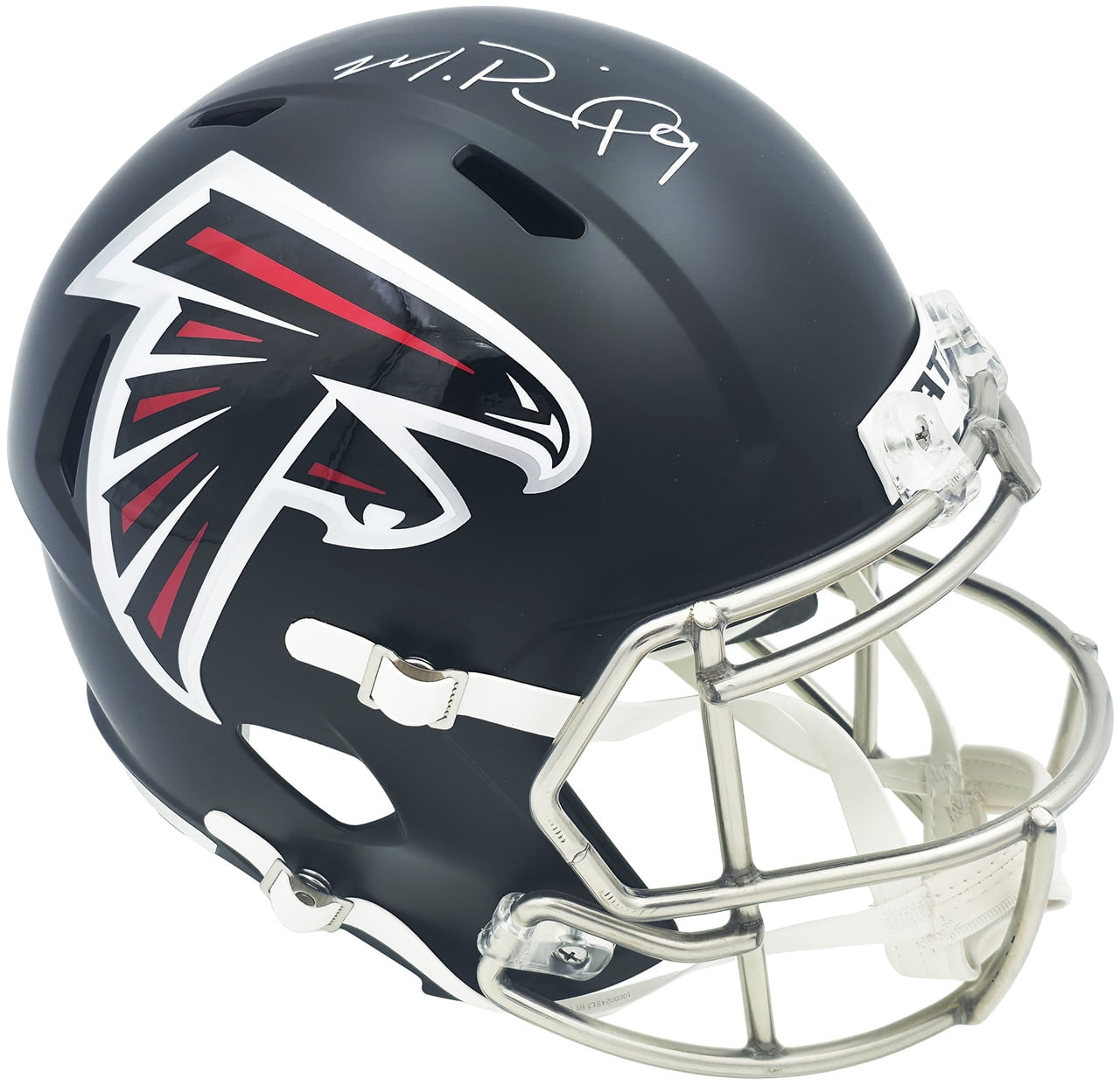 Michael Penix Jr. Autographed Atlanta Falcons 2020 Alternate Black Full Size Speed Replica Helmet Beckett BAS Witness 242567