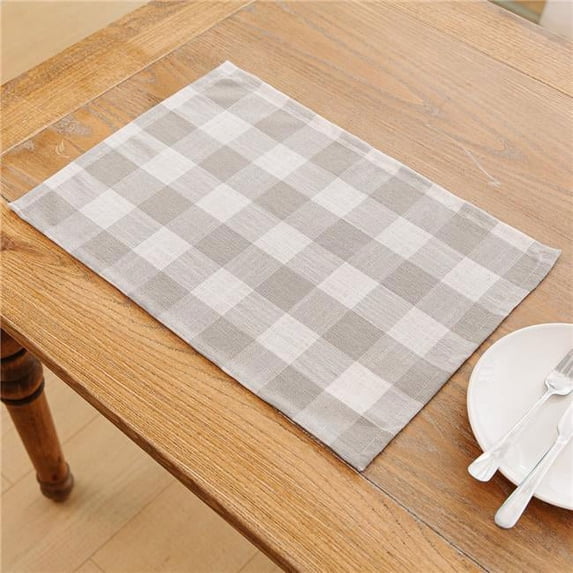 Michael Penney Buffalo Check Placemat, Light Beige