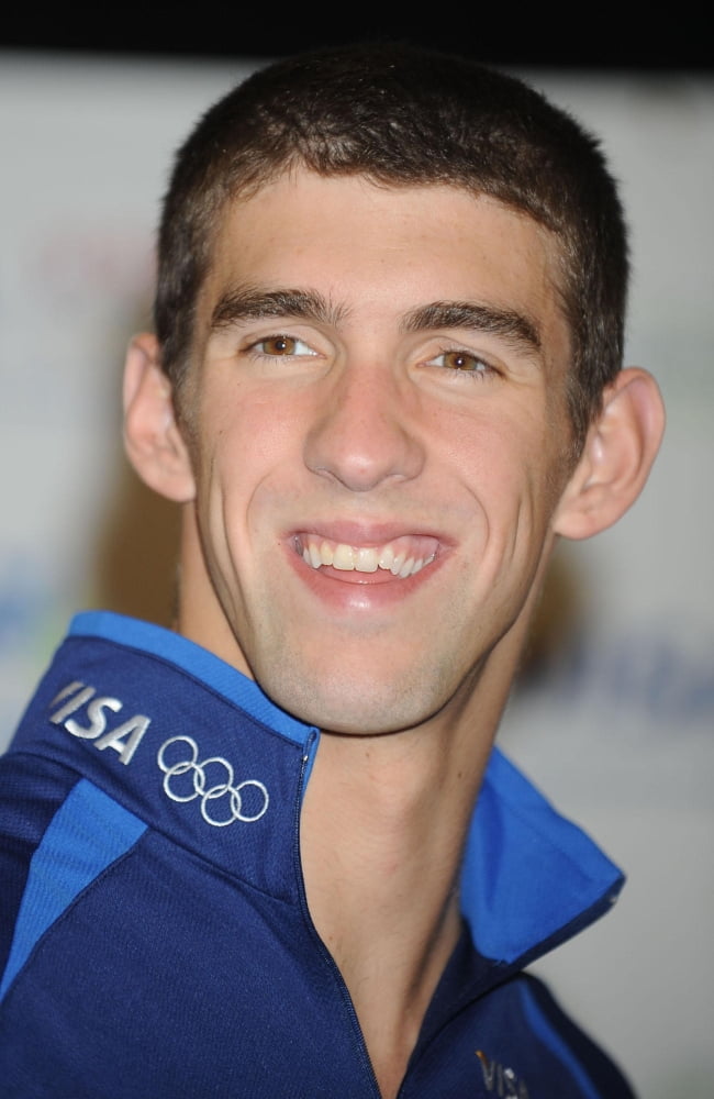 Michael Phelps At A Public Appearance For Visa'S Play Every Day Jump