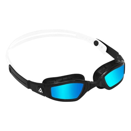 Michael Phelps Blue Titanium Mirrored Ninja Goggles, Black/White, 192230