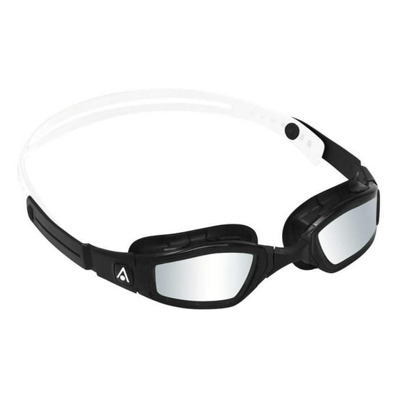 Michael Phelps Silver Titanium Mirrored Ninja Goggles, Black/White, 192220