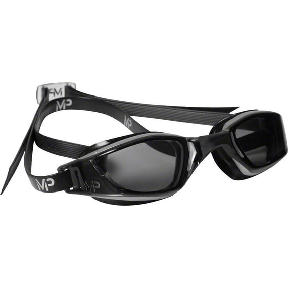 Michael Phelps Xceed Goggles: Gray/Black with Smoke Lens