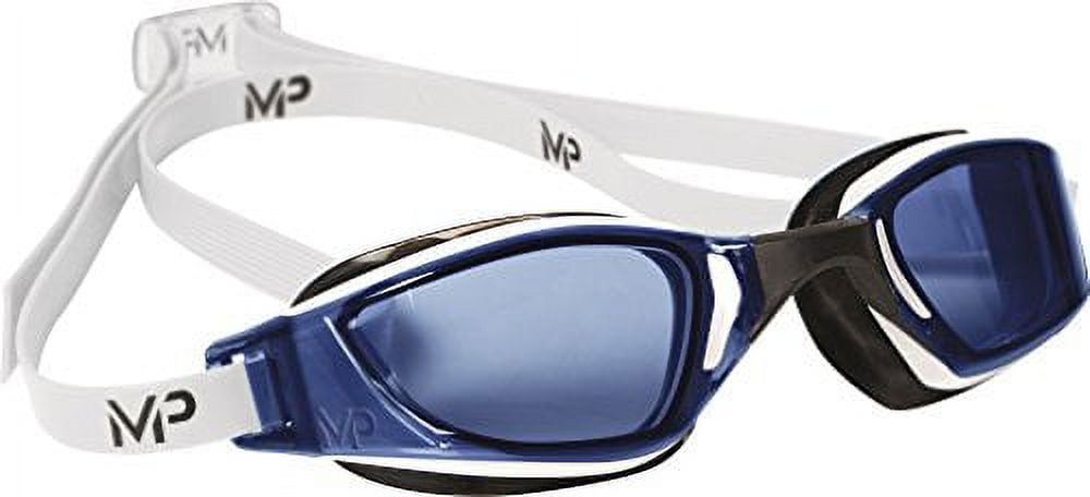 Michael Phelps Xceed Swimming Goggles - White/Black - Blue Lens