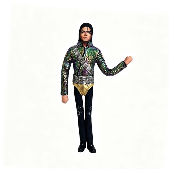 Michael Plush Figure, 11" Funny Bendable Plush Figure, Ugly Pillow Style Poseable Doll Stuffed, Gift for MJ Fans