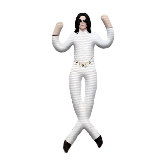 Michael Plush Figure, 11" Funny Bendable Plush Figure, Ugly Pillow Style Poseable Doll Stuffed, Gift for MJ Fans