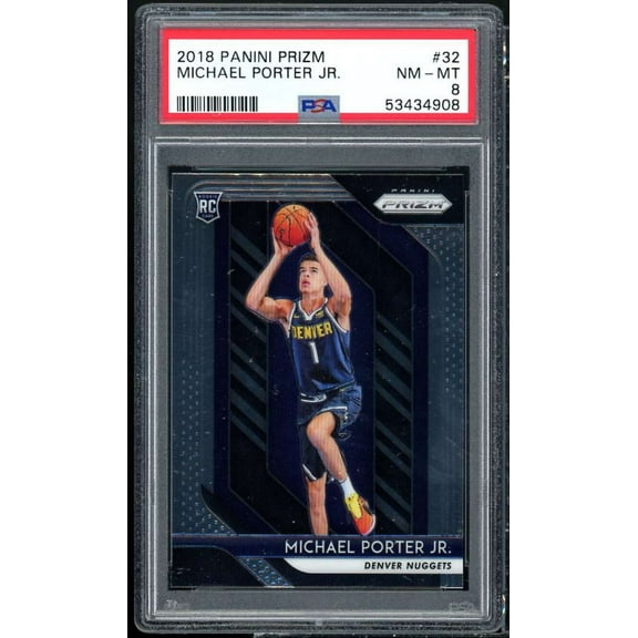 Michael Porter Jr. Rookie Card 2018-19 Panini Prizm #32 PSA 8