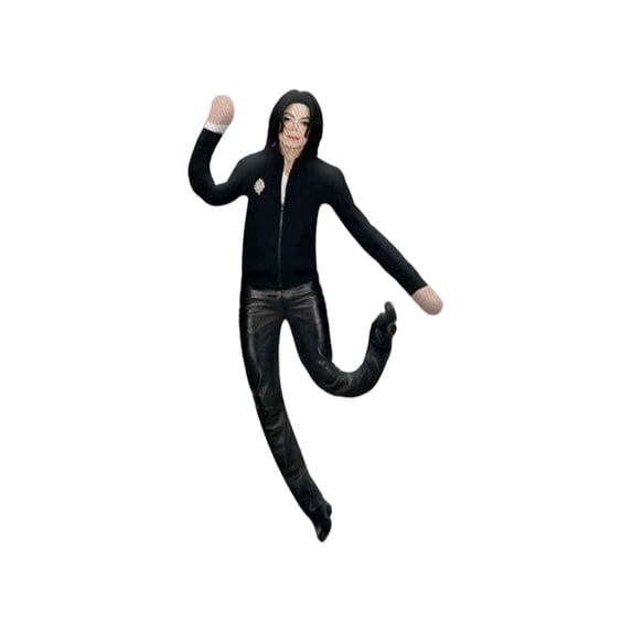 Michael Poseable Plush Doll – 11 Inch Soft Stuffed Figure with Wireframe, Bendable Pop Star Doll for Desk Display, Collectible Music Gift for Fan,1Pcs