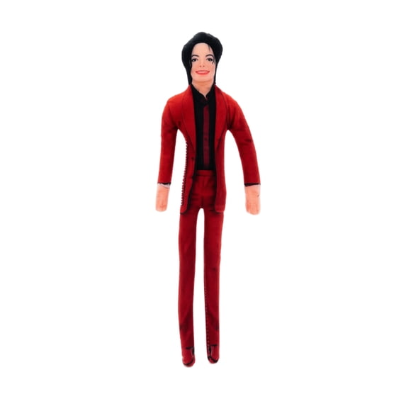 Michael Poseable Plush Dolls – 11 Inch Soft Stuffed Figures with Wireframe, Bendable Pop Star Collectible Set for Desk Display, Music Fan Gift