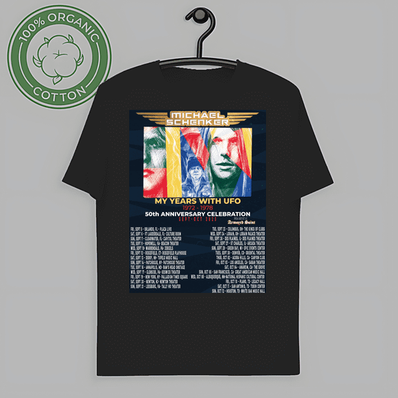 Michael SCHENKER MY YEARS WITH UFO USA TOUR 2025 T Shirt Full Size S-5XL-TH66776