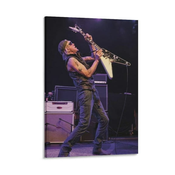 Michael Schenker Canvas Poster Painting On Canvas Wall Art Poster Scroll Picture Print Living Room Walls Decor Home Posters 12x18inch(30x45cm)