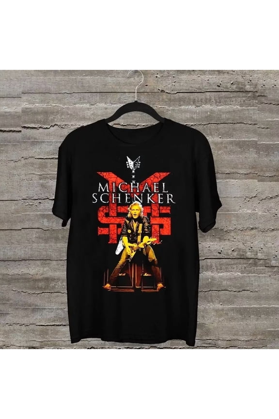 Michael Schenker Tour Collection Rock Singer Graphic Black Unisex T-Shirt up to size 5XL