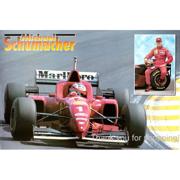 Michael Schumacher Poster 24x36 24"x36" #M02 F1 Ferrari