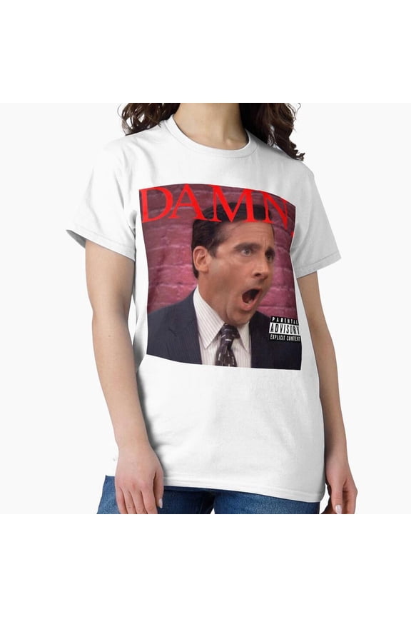 Michael Scott Damn Shrugging Regional Manager Office Paper Company Comedy T-Shirt