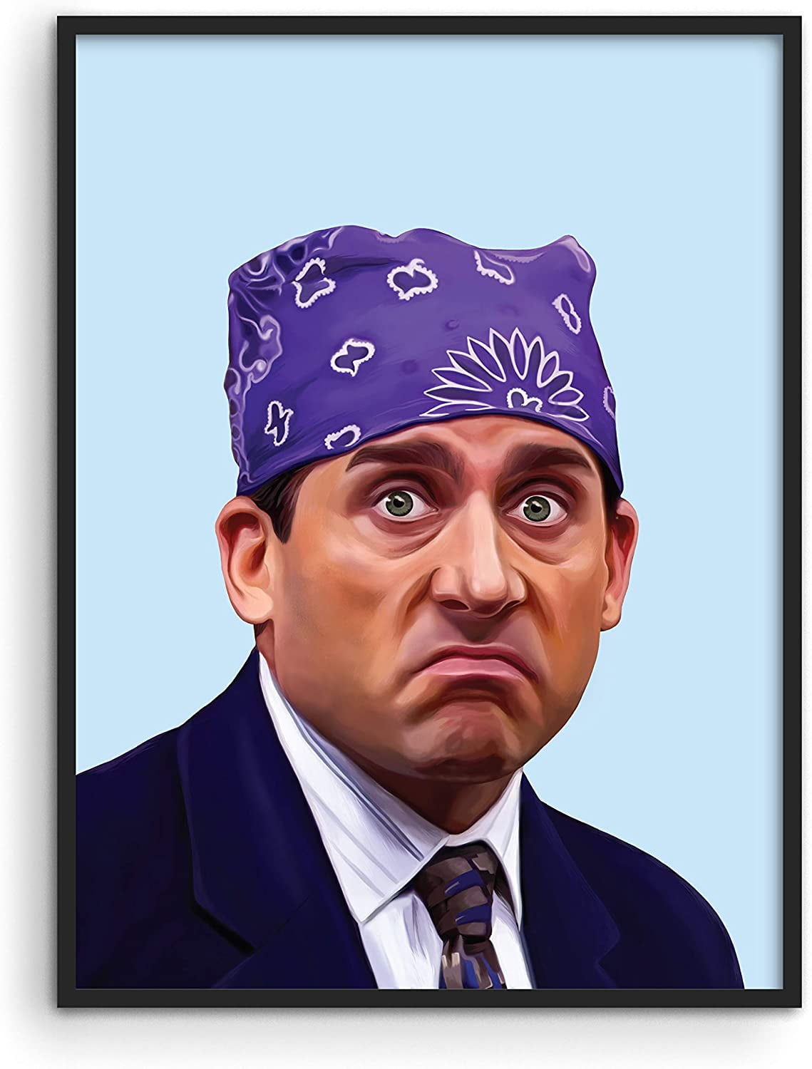 Michael Scott The Office Poster - By Haus and Hues | The Office Merchandise The Office Posters for Guys The Office Wall Art Prison Mike The Office TV Show Meme Posters | UNFRAMED 12"x16"