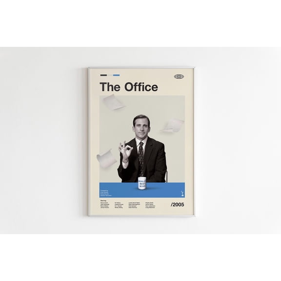 Michael Scott Poster, Minimalist Wall Art, Unframed Paper Poster 8x10in