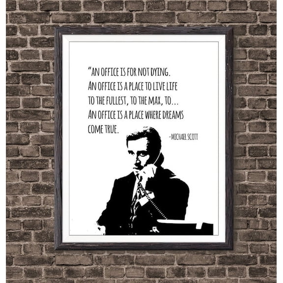 Michael Scott Quote The Office TV Show Print