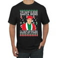 thumbnail image 1 of Michael Scott The Name is Bond Santa Bond Ugly Christmas Sweater Men's Graphic T-Shirt, Black, 5XL, 1 of 3