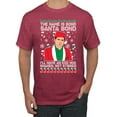 thumbnail image 1 of Michael Scott The Name is Bond Santa Bond Ugly Christmas Sweater Men's Graphic T-Shirt, Vintage Heather Red, Medium, 1 of 3
